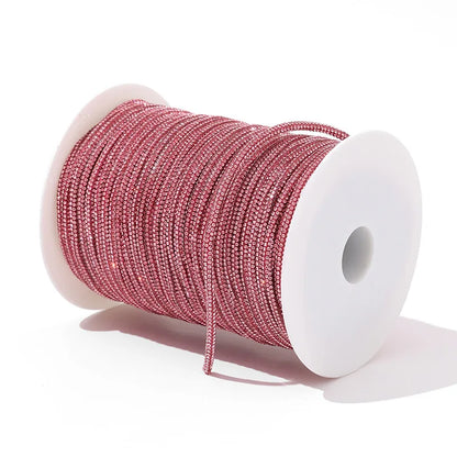 Rhinestone Cord Trim - 10-50 Yard Sparkling DIY Craft String for Clothing, Shoes, Bags & Wedding Decor