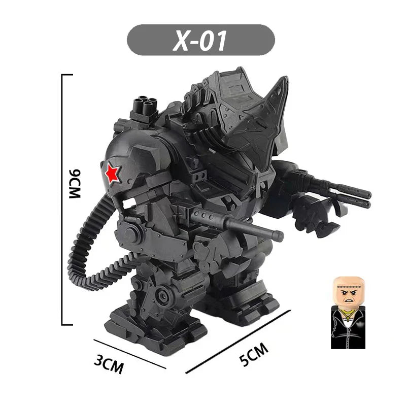 Rhino Mini Action Figure Building Blocks Toy – Movie Series Bricks for Kids X01