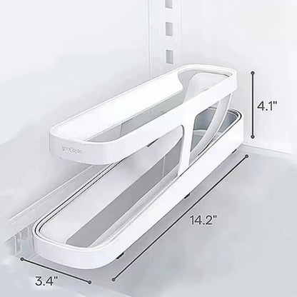 New Refrigerator Egg Rolling Storage Rack - Rolldown Egg Dispenser Holder, Refrigerator Storage Box