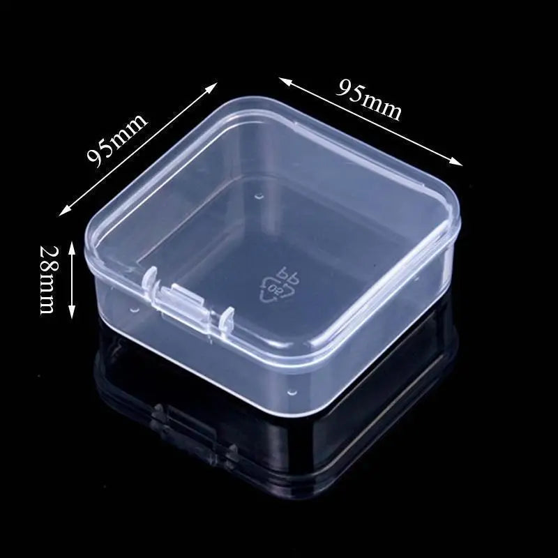 Mini Rectangular Plastic Storage Box – Translucent, Dustproof Jewelry & Small Item Container