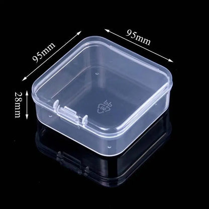 Mini Rectangular Plastic Storage Box – Translucent, Dustproof Jewelry & Small Item Container
