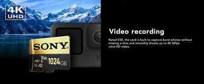 Sony Ultra Micro SD Card – 128GB/256GB/512GB/1TB A2 U3 V30 TF Memory Card for Phone & Computer