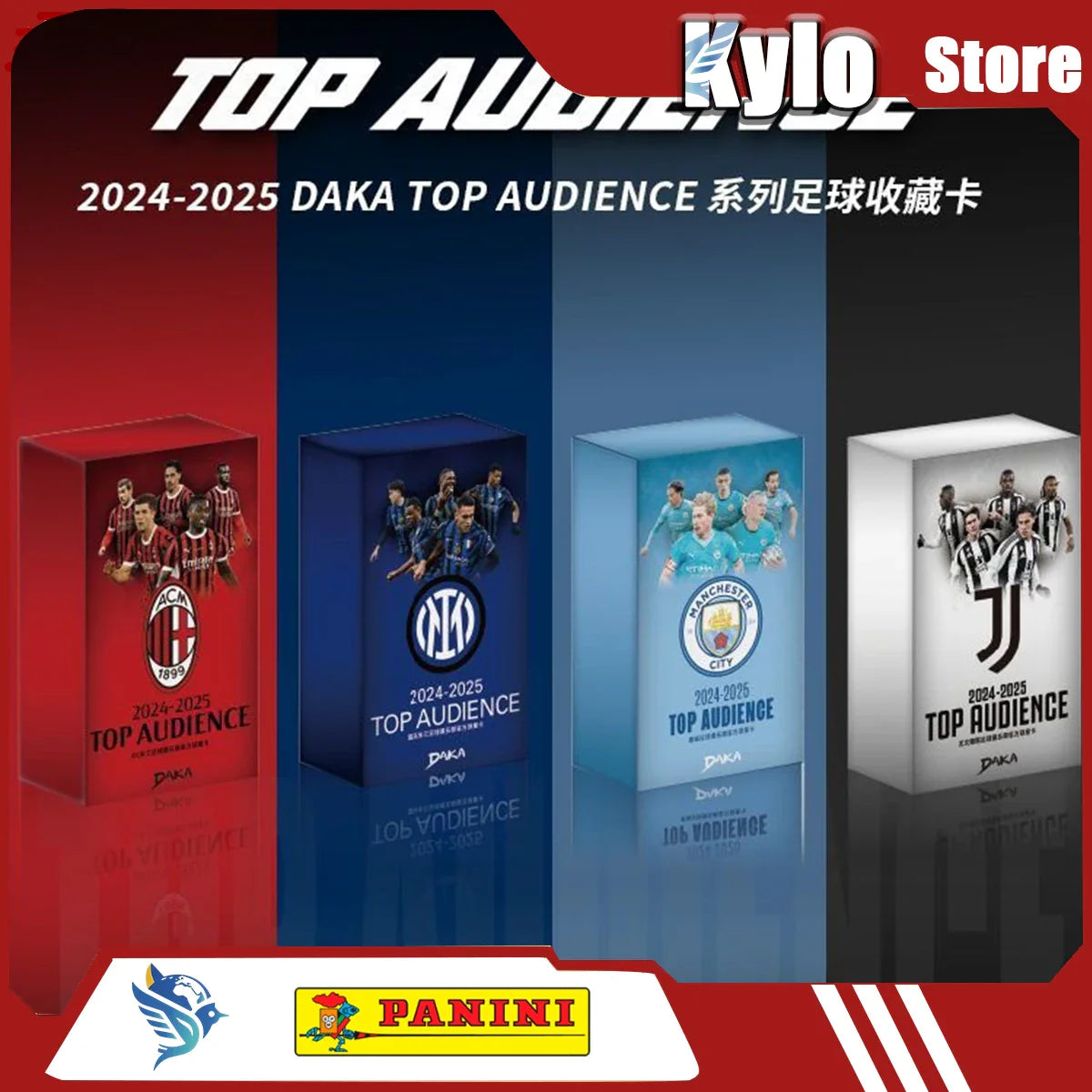 Daka 2024-2025 Football Trading Cards – Manchester City, Juventus, AC Milan, Inter Milan Official Box Gift