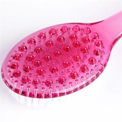 Long Handle Bath Brush - Soft Hair Back Scrubber Shower Brush for Body Cleaning, Massage & Spa Care