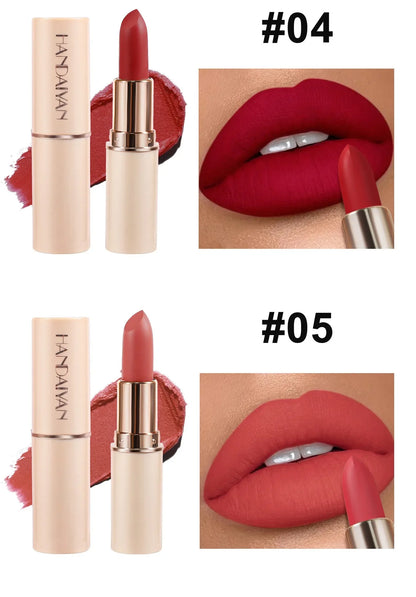 Deep Red Matte Lipstick – 8 Colors, Waterproof, Non-Stick Cup, Velvet Lip Balm, Dark Red Lipsticks for Easy Application