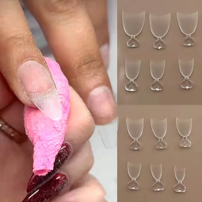 30-Piece Square Toe Press-On Toenails - Summer French Gradient False Nail Tips for Women, Short Wearable Foot Nail Set
