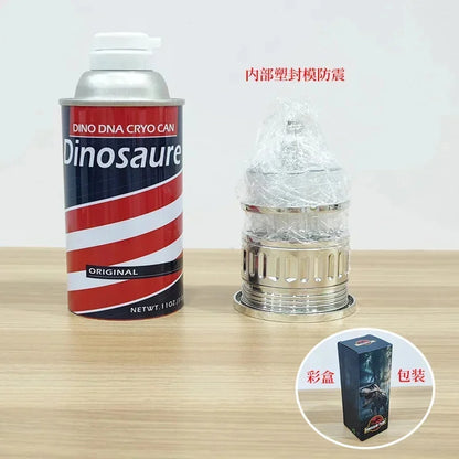 Barbasol Dennis Nedry Dinosaur DNA Jar Model – Jurassic Park Movie Prop Souvenir Desktop Ornament Gift