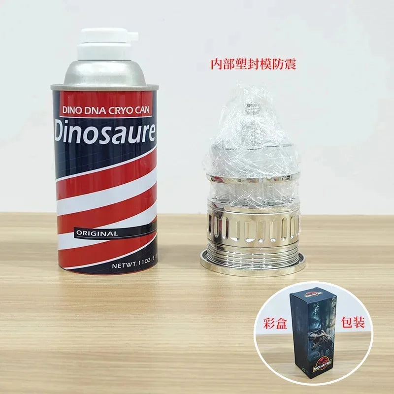 Barbasol Dennis Nedry Jurassic Park DNA Jar Replica — Movie Prop Desktop Ornament (best SEO)