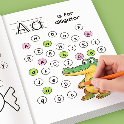 Alphabet Practice Book for Kids - Preschool Writing & Coloring Activities for Early Learning