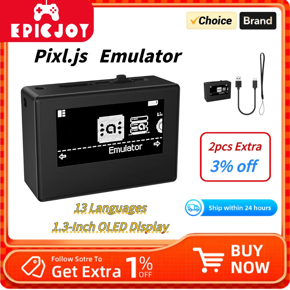 Pixl.js NFC Bluetooth Game Emulator – Compatible with Switch, Switch 2, Wii U & 3DS