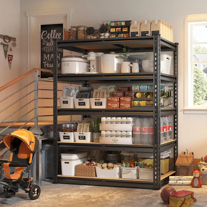4-Tier Heavy Duty Garage Shelving – 2000LBS Adjustable Metal Storage Rack for Closet, Pantry, Utility