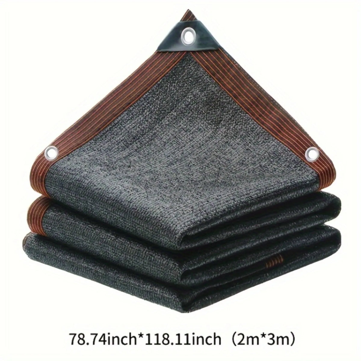 Large Area Black Shade Cloth with Grommets – 90% Sun Shade Netting for Patio, Balcony, Pergola, Greenhouse & Chicken Coop Protection Cover