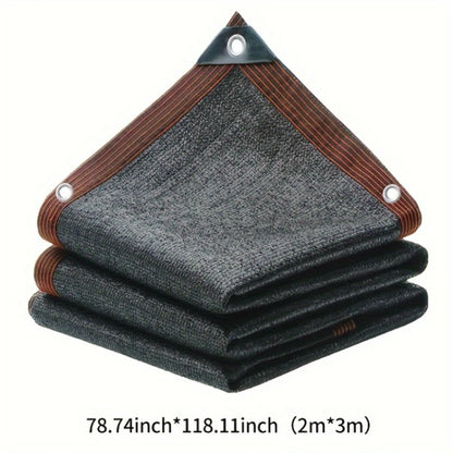 Large Area Black Shade Cloth with Grommets – 90% Sun Shade Netting for Patio, Balcony, Pergola, Greenhouse & Chicken Coop Protection Cover