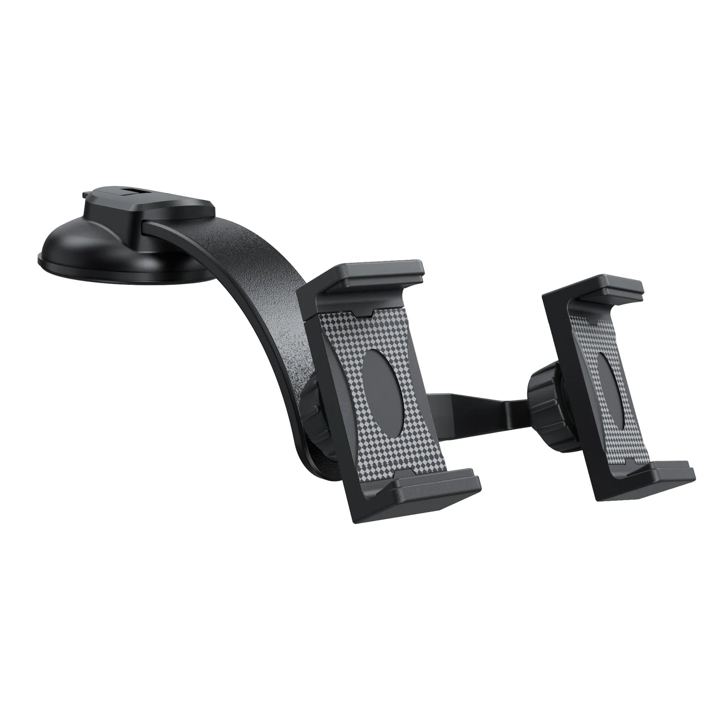 Dual Car Phone Holder – Bendable Memory Neck, 360° Rotatable Adjustable Dash Mount for Cell Phones