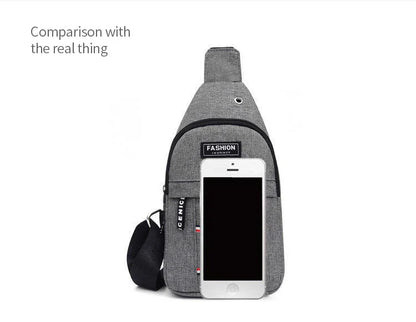 Men’s Waterproof Large-Capacity Fanny Pack — Adjustable Strap Waist Bag for Travel, Running, Hiking & Cycling