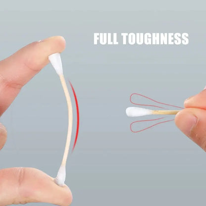 500PCS Disposable Cotton Swabs - Double End Round Head for Makeup, Removal, Cleaning, and Pet Care