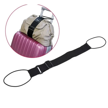 Adjustable Luggage Strap with Elastic Shoulder Pad – Travel Safety Belt & Secure Luggage Accessory