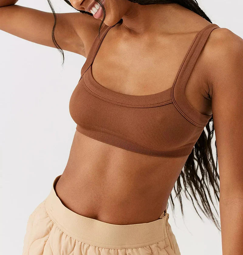 Women’s Knitted Cotton Tube Top – Ribbed Stretchy Sleeveless Crop Cami Slim Fit Summer Streetwear Sexy White Top