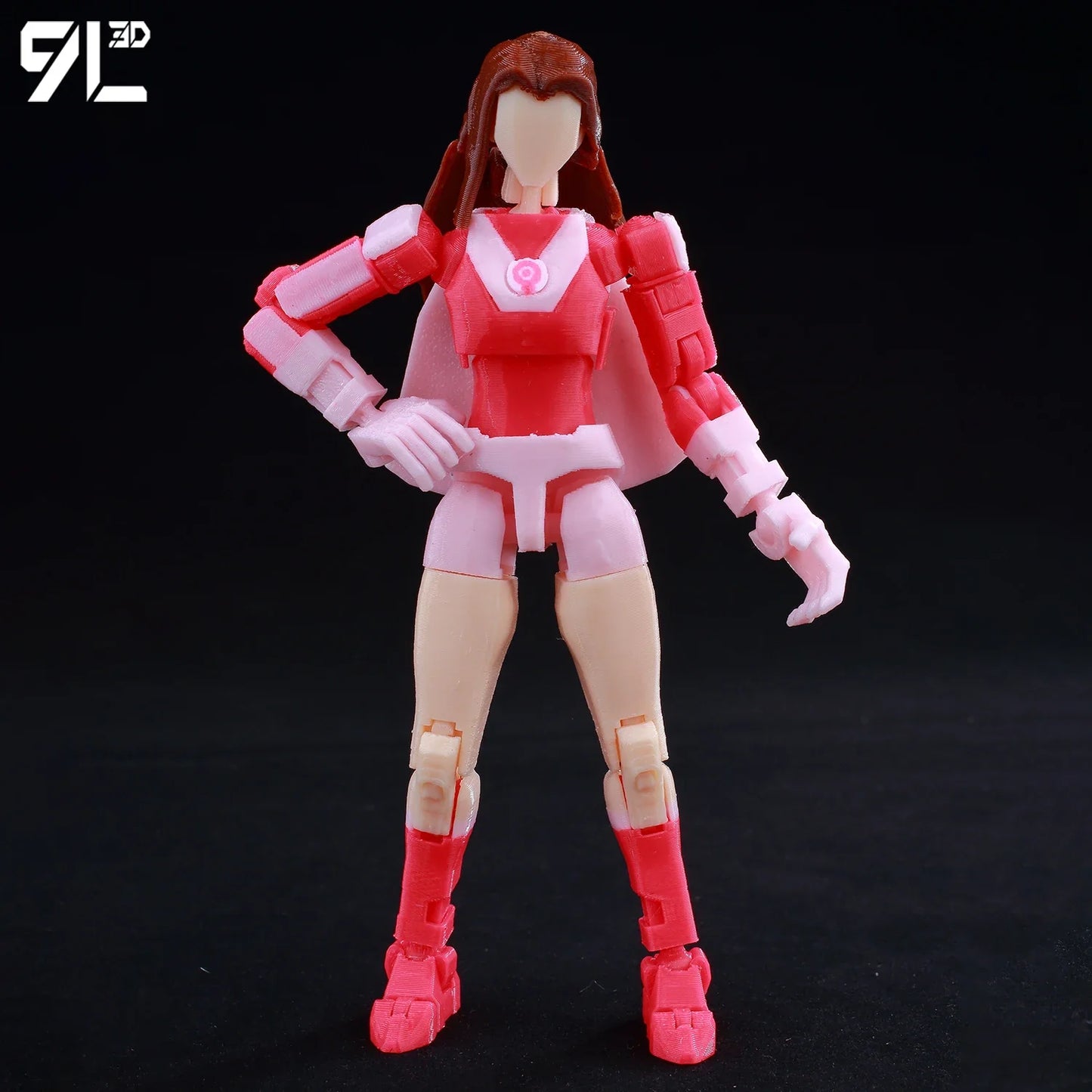 9L3D Lucky 13 Invincible Boy Eve Action Figure — 3D Printed Anime Model, Multi-Jointed Poseable Collectible Toy Gift for Fans