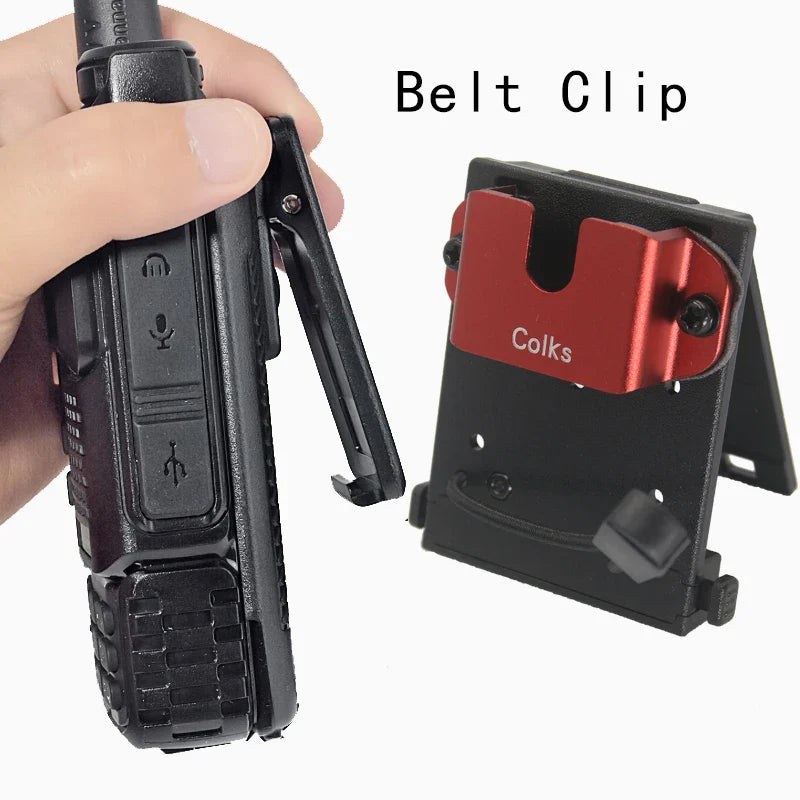Tactical Police Radio Holster – Heavy Duty Walkie Talkie Holder with Duty Belt Clip for Law Enforcement & Security Use
