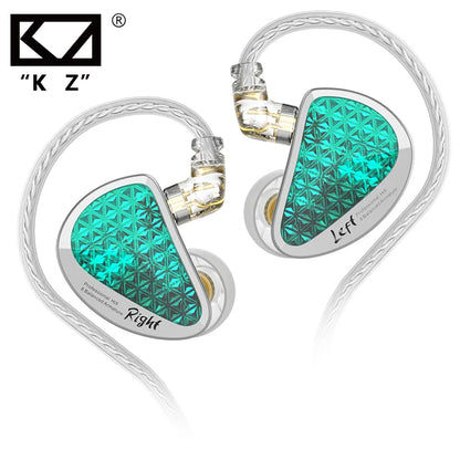 KZ AS16 PRO Wired In-Ear Headphones – 8BA Balanced Armature Earbuds with Microphone for MP3 & HiFi Bass Music