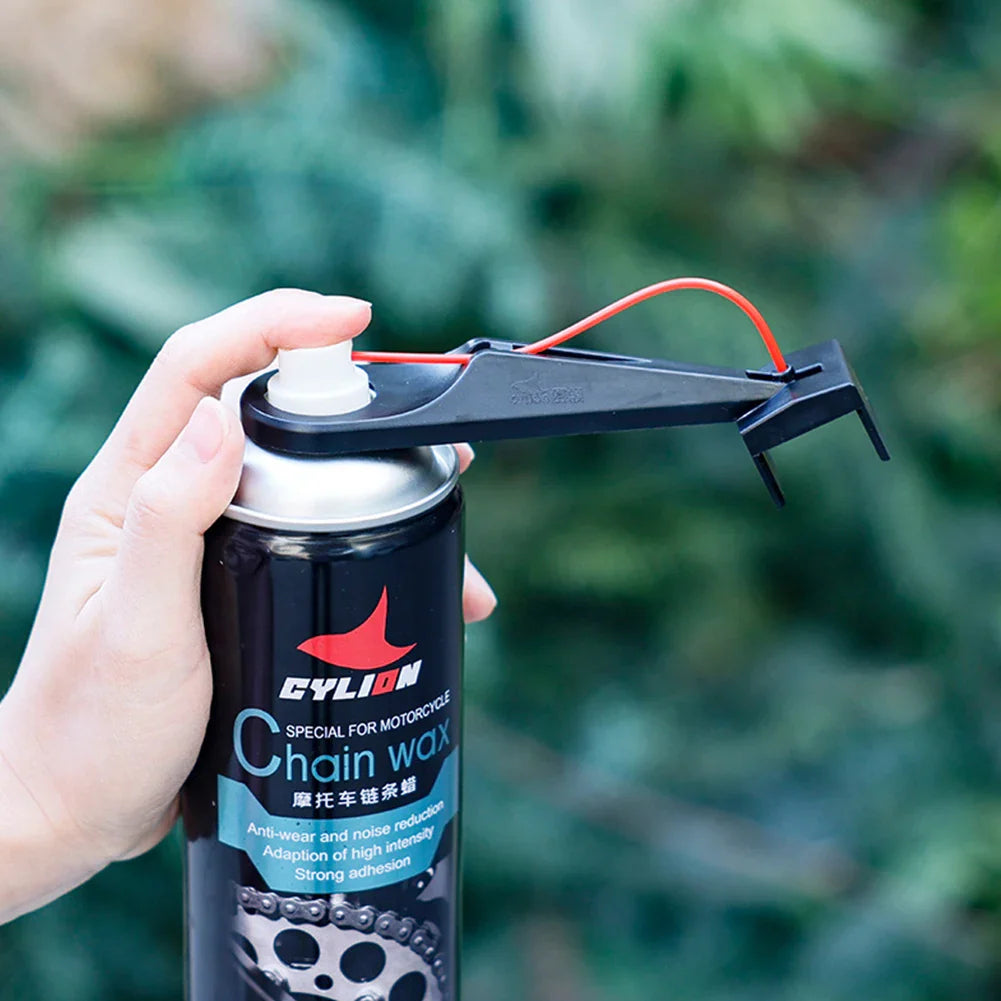 Motorcycle Chain Oiler Spray — Mess-Free Chain Wax & Cleaner Attachment, Chain Lube Tool for Motorcycles