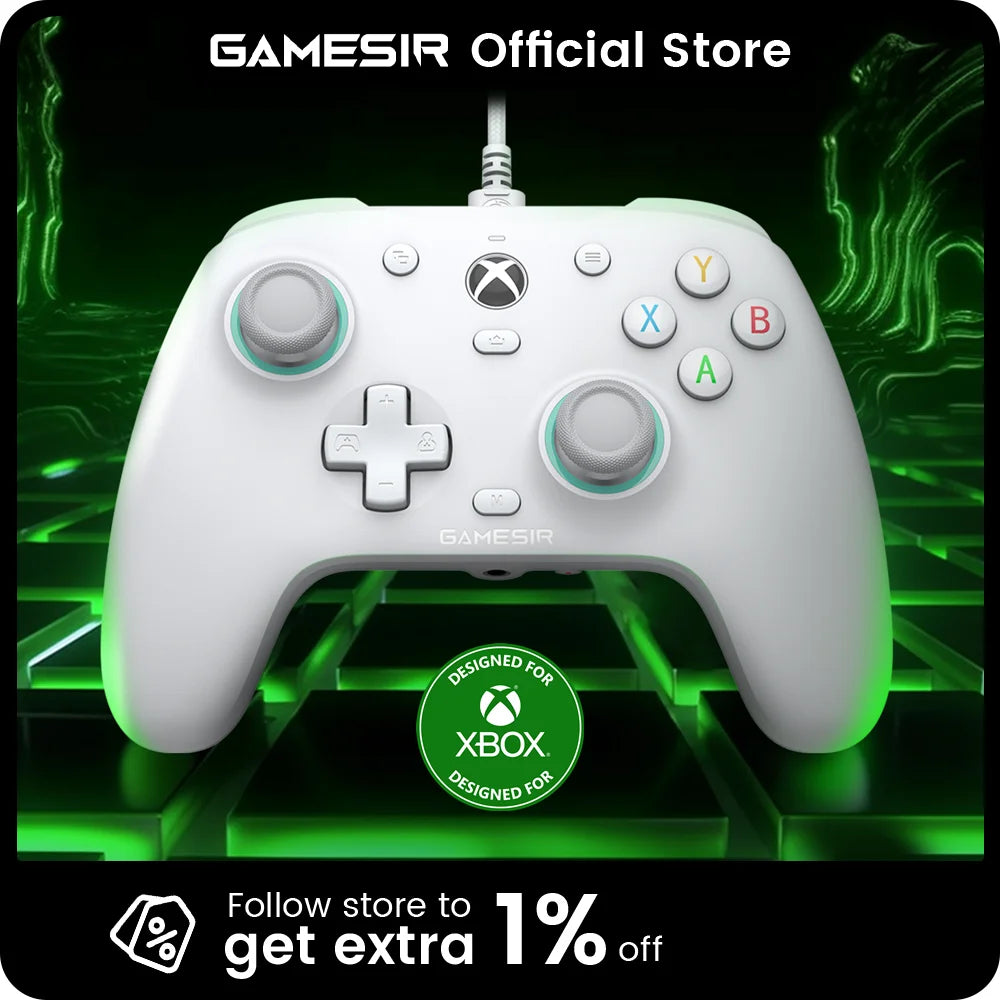 GameSir G7 SE Wired Xbox Controller — Gamepad for Xbox Series X, Series S & Xbox One with Hall Effect Joystick