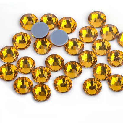 Premium Hot Fix Rhinestones – High Quality Glass Crystal Flatback Iron-On Glitter Rhinestones for Clothing & Crafts