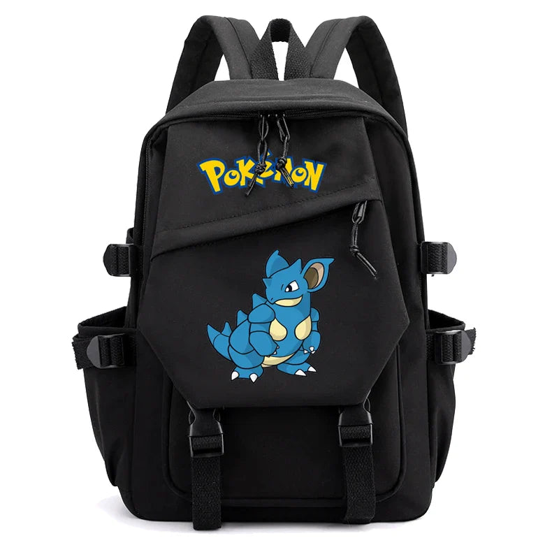 Pokemon Waterproof Women’s Backpack – Pikachu, Gengar, Snorlax Schoolbag for Girls & Students