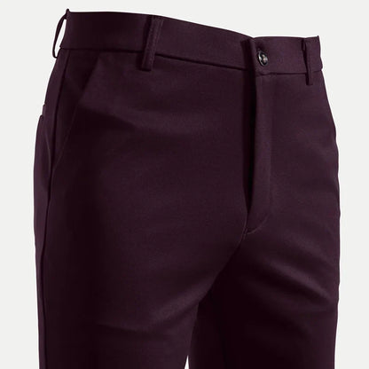 Men's Summer Fashion Suit Pants – Thin Business Casual Elastic Straight Leg Formal Trousers | Plus Size 28-42