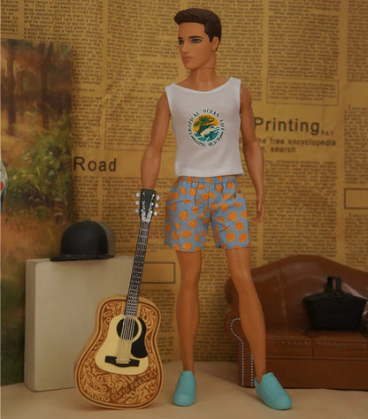 30cm Male Anime Doll Clothes – 1/6 BJD Fashion Casual Suit for KEN Dolls, DIY Reborn Toy Accessories & Gifts