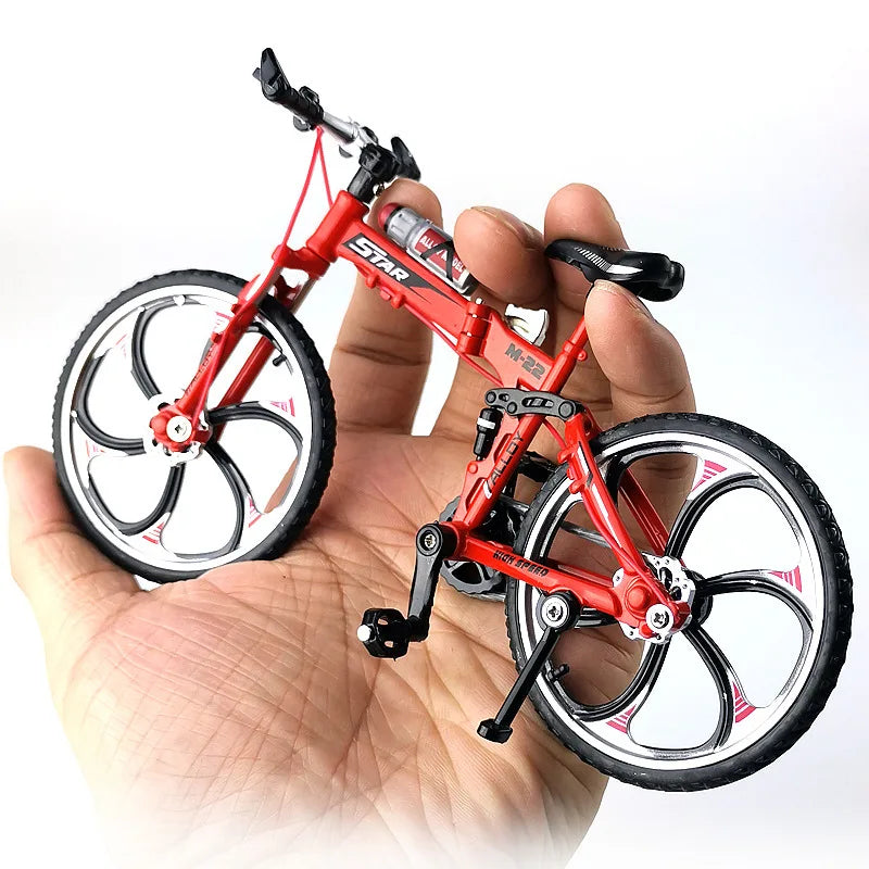 1:8 Alloy Mini Mountain Bike Model – Diecast Metal Simulation Bicycle Toy Collectible Gift
