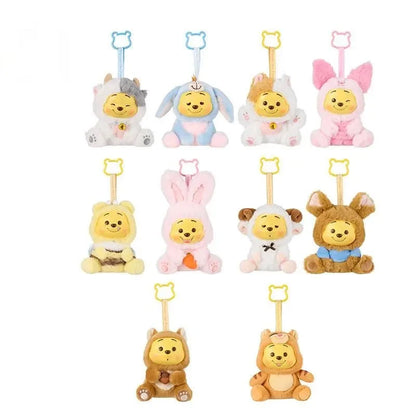 Disney Winnie the Pooh Naughty Party Blind Box – Vinyl Plush Pooh Bear Pendant & Surprise Toy
