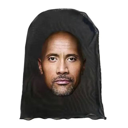 3D Balaclava Mask Hat - Seamless Kanye Face Mask for Pranks, Celebrity Hip Hop Hood Headgear