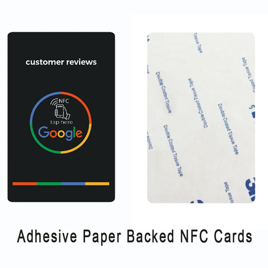 Universal NFC Google Review Cards – Instagram & Facebook Tap-to-URL Social Business Cards for Android & iPhone