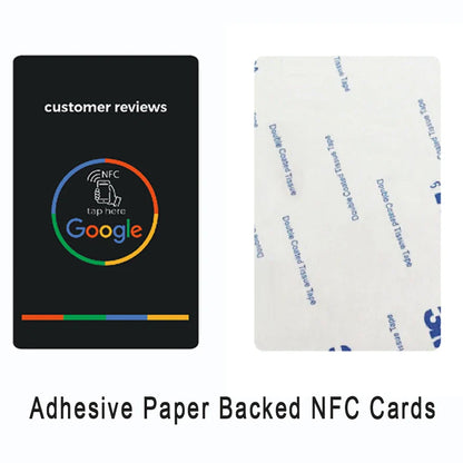 Universal NFC Google Review Cards – Instagram & Facebook Tap-to-URL Social Business Cards for Android & iPhone