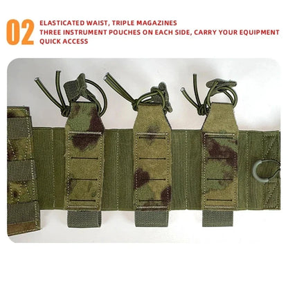 New Combat Vest 6094 – Lightweight Quick Release Laser Cut Tactical Gear for Hunting, Black Tactical Vest