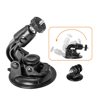 Suction Cup Mount for GoPro Hero 3-13 & Max – Compatible with DJI Osmo 3-5 & Insta360 X3/X4 Accessories