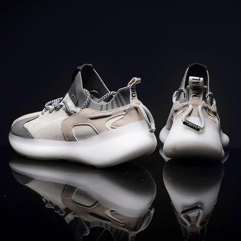 Summer Oversized Mesh Coconut Shoes - Lightweight Comfortable Sports Running Shoes for Men, Large Sizes up to 46