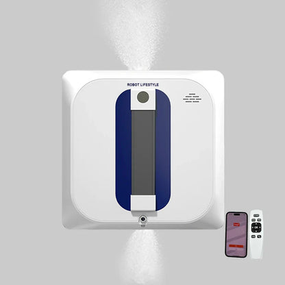 2024 Robot Lifestyle RL4136 Robotic Window Cleaner - Fixed-Point Cleaning, Spray Water, Tuya APP Voice Control, Edge Detection
