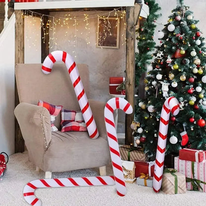 Inflatable Christmas Candy Cane Stick Decoration – Outdoor Xmas Yard Decor 2024–2025 Holiday Home Christmas Party Ornament
