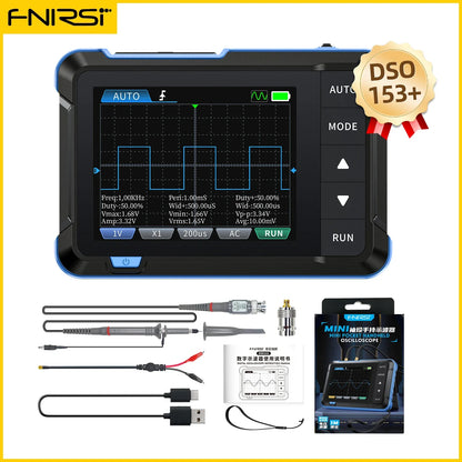 FNIRSI DSO510 DSO152 DSO153 Mini Handheld Digital Oscilloscope | 2-in-1, 48MS/s, 10MHz Bandwidth for Electronic Repair