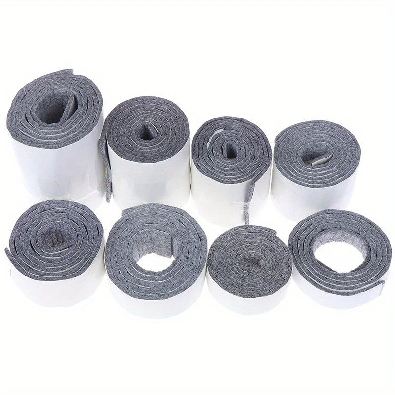 100cm Self-Adhesive Felt Furniture Leg Pad – Anti-Slip Mat Floor Protector for Table & Chair Legs, Wear-Resistant Sticky Bumper
