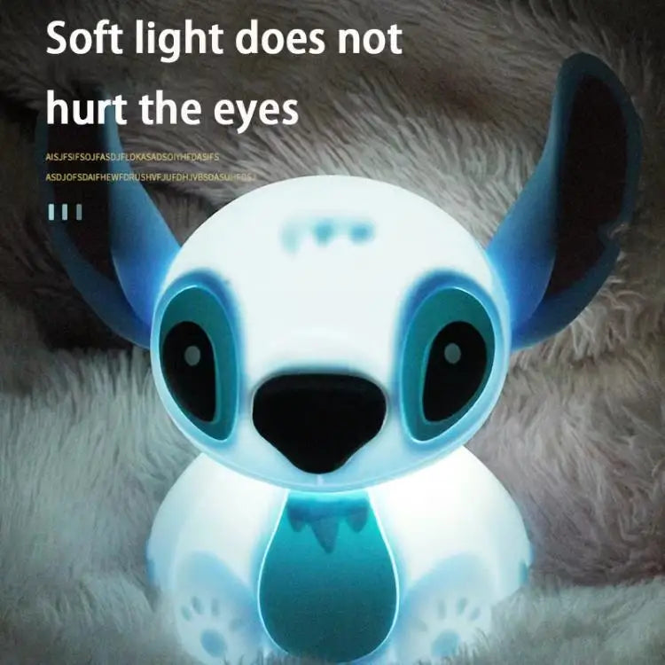 Kawaii Stitch USB Touch Night Light — Soft Glow Bedside Lamp, Room Decor & Birthday Gift for Students