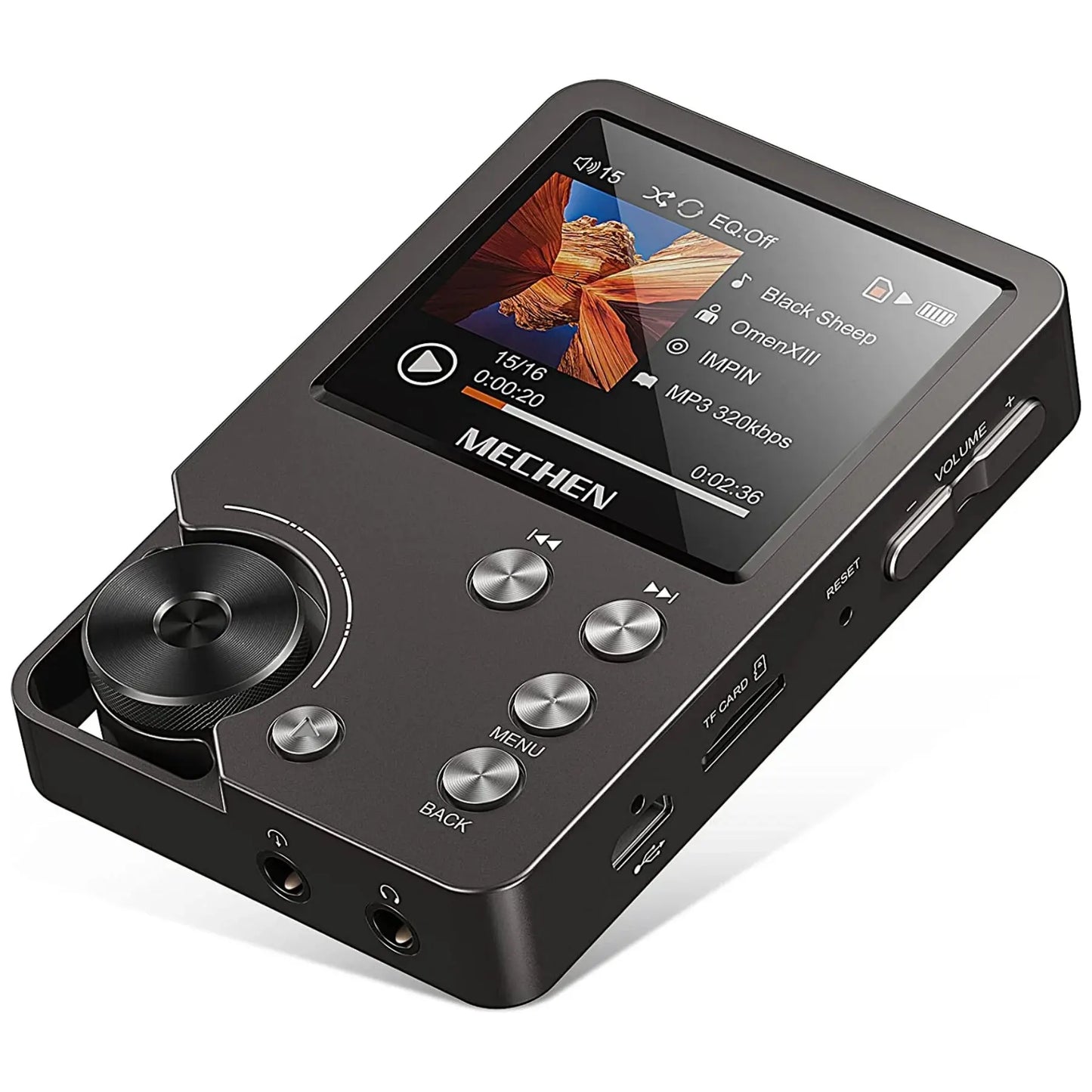 MECHEN M30 HiFi Lossless MP3 Player - 64GB Memory Card, Supports Up to 256GB