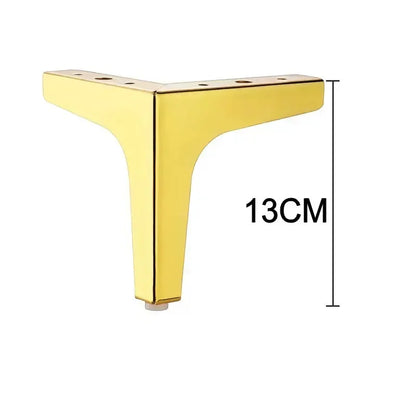 4Pcs Modern Metal Furniture Legs – Gold & Black Iron Sofa Feet for Table, Bed, Chair, Desk & Cabinet