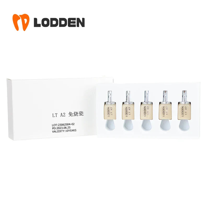 5pcs Dental Lithium Disilicate Blocks C14 — HT/LT CAD/CAM Glass Ceramic Material for Instant Restoration
