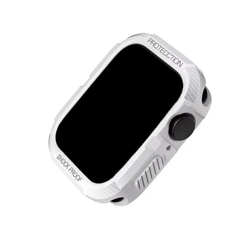 Rugged TPU Protective Case & Screen Protector for Apple Watch Series 5-9 & SE – 38mm-45mm iWatch Cover