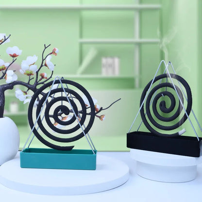 Modern Mosquito Coil and Incense Holder: Repellent Incense Rack for Home, Bedroom, Patio – Stylish Coil Burner Frame