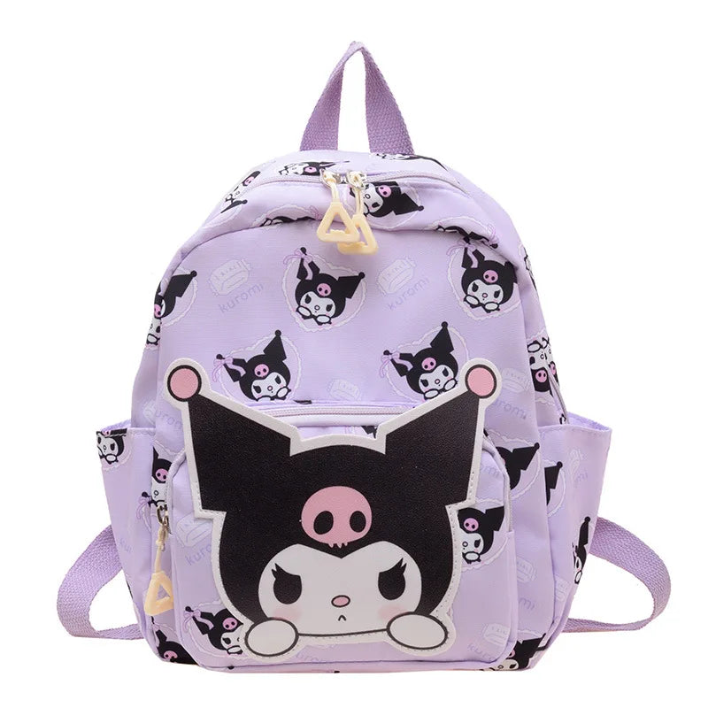 Anime Cartoon Kuromi, Melody & Cinnamoroll Backpack – Kawaii Canvas Schoolbag for Boys & Girls, Hello Kitty Fashion Kids Backpack